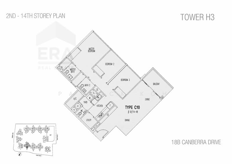 Eight Courtyards, 12 Canberra Drive, 3 Bedrooms, 1,152 sqft, Condominium For Rent, by Patrick Koh, 25198708 - PropertyGuru.com.sg