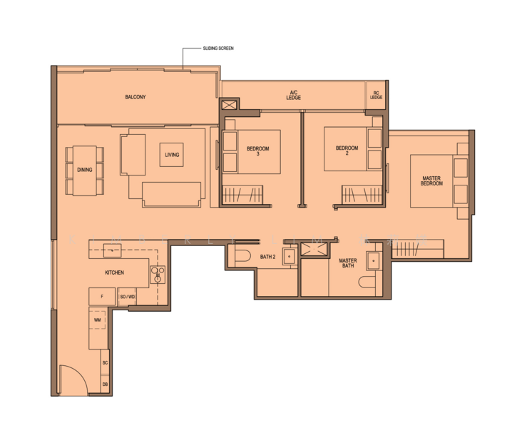 Martin Modern, 8 Martin Place, 3 Bedrooms, 1,087 sqft, Apartment For Rent, by Kimberly Lim 林梨梅, 25202332 - PropertyGuru.com.sg