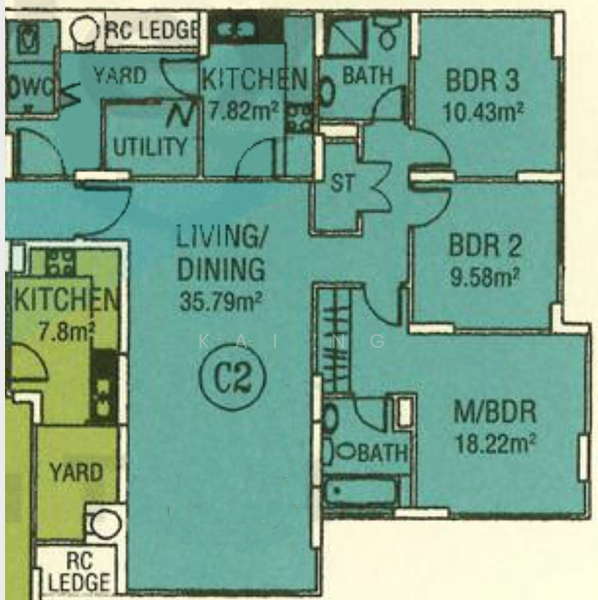 Central Green, 3 Jalan Membina, 3 Bedrooms, 1,292 sqft, Condominium For Rent, by Kai Ng, 25203024 - PropertyGuru.com.sg
