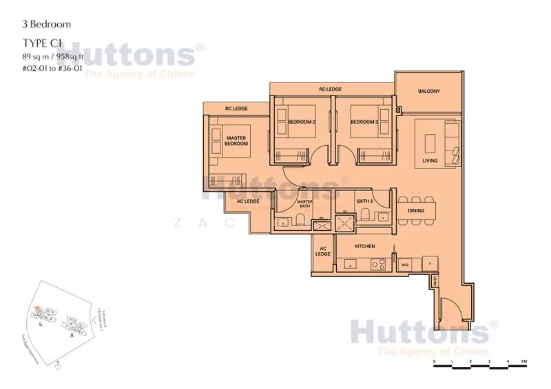 Clavon, 6 Clementi Avenue 1, 3 Bedrooms, 958 sqft, Condominium For Rent, by Zac Chen, 25205858 - PropertyGuru.com.sg