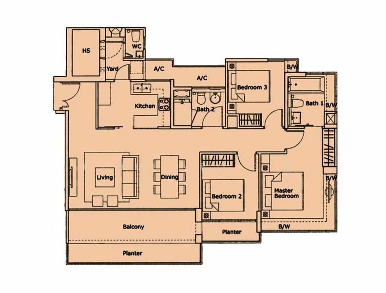 Kovan Residences, 1 Kovan Road, 3 Bedrooms, 1,259 sqft, Condominium For Rent, by Ethel Yeo G.B, 25207064 - PropertyGuru.com.sg