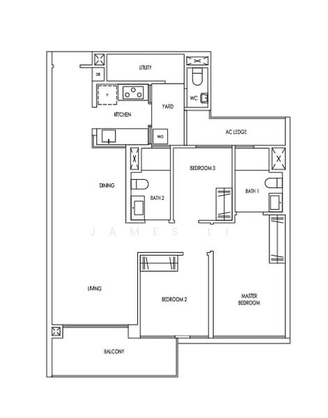 Treasure at Tampines, 13 Tampines Lane, 3 Bedrooms, 1,012 sqft, Condominium For Rent, by James Li, 25210982 - PropertyGuru.com.sg
