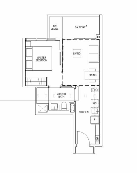 Riverfront Residences, 47 Hougang Avenue 7, 1 Bedroom, 463 sqft, Condominium For Rent, by Steve Ho, 25215754 - PropertyGuru.com.sg