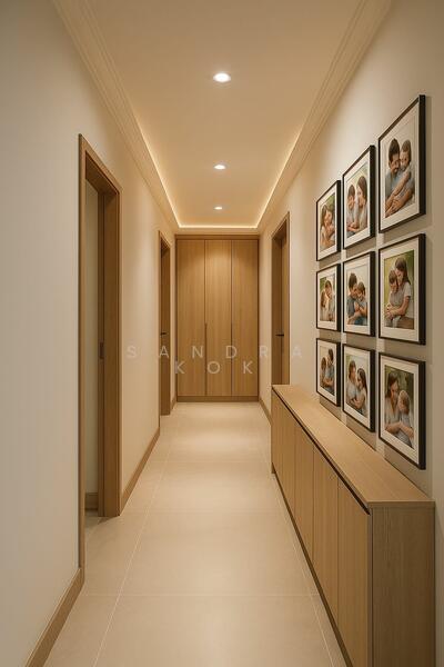 Virtual renovated look of the bedrooms