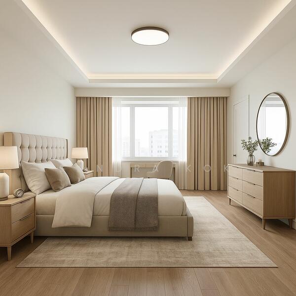 Virtual renovated look of Master Bedroom (excluding Walk-In wardrobe & master bathroom)