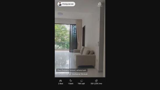 Parksuites, 22 Holland Grove Road, Tanglin / Holland / Bukit Timah, 2 Bedrooms, 786 sqft, Condominium For Rent, by Chang Lee Lee, 25221127 - PropertyGuru.com.sg