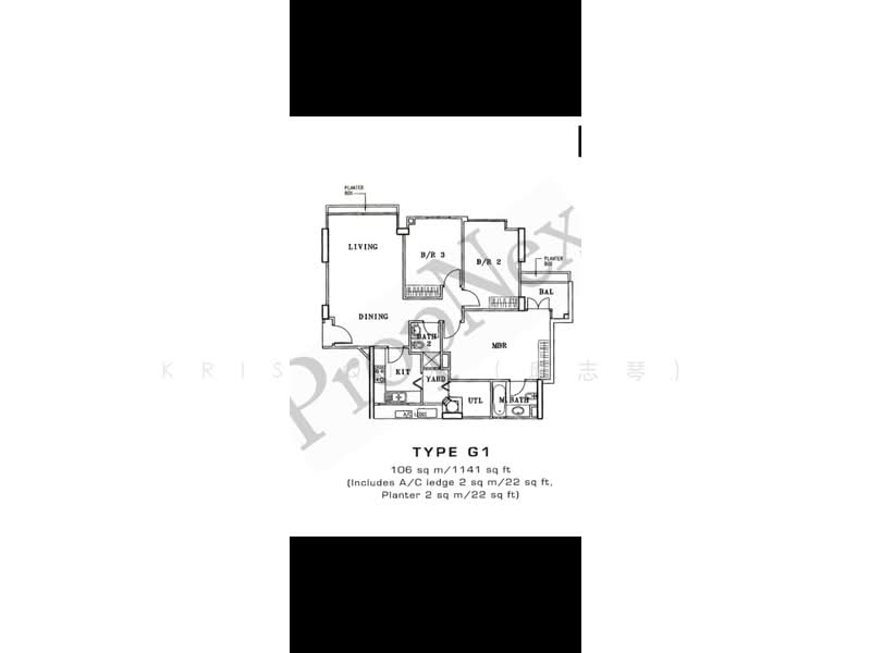 Sanctuary Green, 181 Tanjong Rhu Road, 3 Bedrooms, 1,141 sqft, Condominium For Sale, by Kris Qiu (邱志琴), 25221841 - PropertyGuru.com.sg