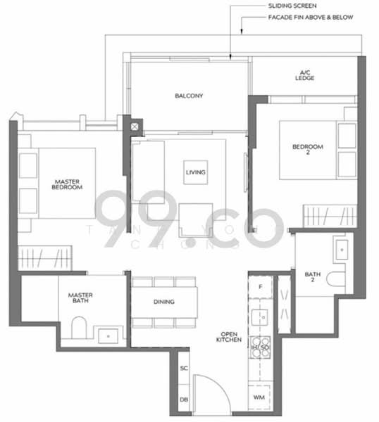 Meyer Mansion, 79 Meyer Road, 2 Bedrooms, 689 sqft, Condominium For Rent, by Tang Yong Chong, 25231215 - PropertyGuru.com.sg