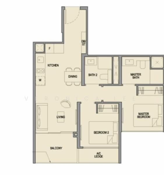 Park Colonial, 2 Woodleigh Lane, 2 Bedrooms, 678 sqft, Condominium For Rent, by Veronica Lee, 25232285 - PropertyGuru.com.sg