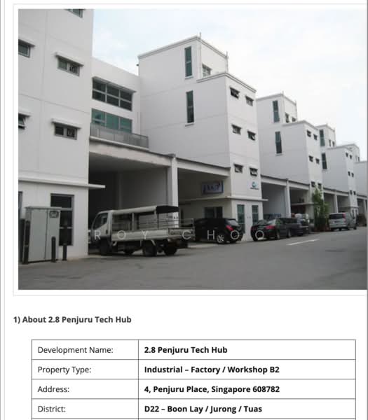 Penjuru Tech Hub, 8 Penjuru Place, 5,662 sqft, Factory / Workshop (B2) For Sale, by Roy Choo, 25237745 - CommercialGuru.com.sg