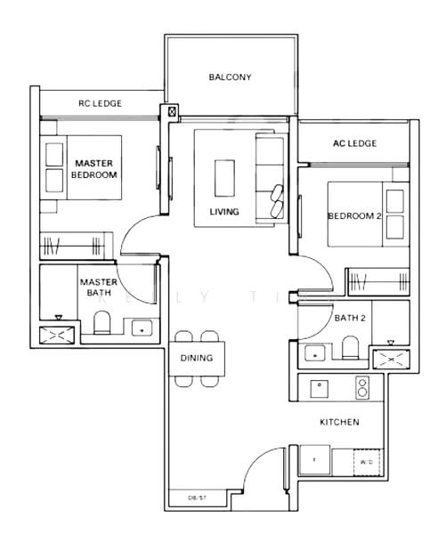 Clavon, 8 Clementi Avenue 1, 2 Bedrooms, 764 sqft, Condominium For Rent, by Kelly Ting, 25238788 - PropertyGuru.com.sg