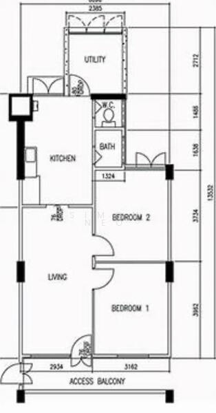 40 Chai Chee Avenue, 40 Chai Chee Avenue, 2 Bedrooms, 785 sqft, HDB Flat For Rent, by Simon Neo, 25243476 - PropertyGuru.com.sg