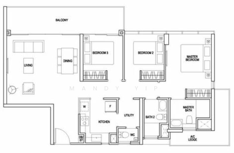 The Poiz Residences, 2 Meyappa Chettiar Road, 3 Bedrooms, 1,152 sqft, Condominium For Rent, by Mandy Yip, 25247096 - PropertyGuru.com.sg