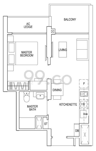Parc Riviera, 101 West Coast Vale, 1 Bedroom, 463 sqft, Condominium For Rent, by Susan Zheng, 25252017 - PropertyGuru.com.sg