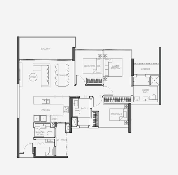The Atelier, 2 Makeway Avenue, 3 Bedrooms, 1,281 sqft, Condominium For Rent, by Klish Tan, 25252026 - PropertyGuru.com.sg