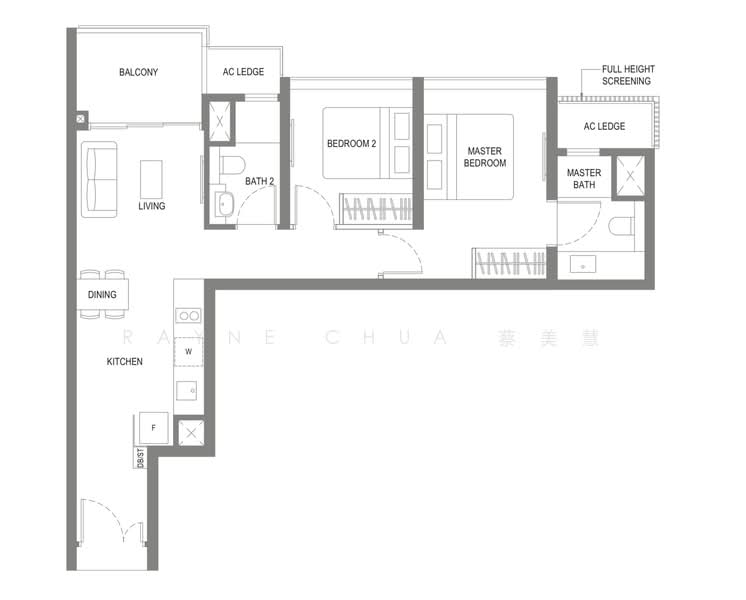 Twin VEW, 93 West Coast Vale, 2 Bedrooms, 743 sqft, Condominium For Sale, by Rayne Chua 蔡美慧, 25252131 - PropertyGuru.com.sg
