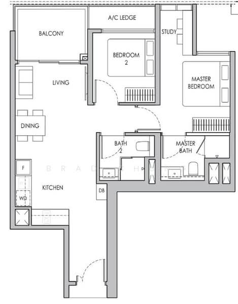 Sengkang Grand Residences, 72 Compassvale Bow, 2 Bedrooms, 764 sqft, Condominium For Sale, by Brad Chung 钟定丰, 25252515 - PropertyGuru.com.sg