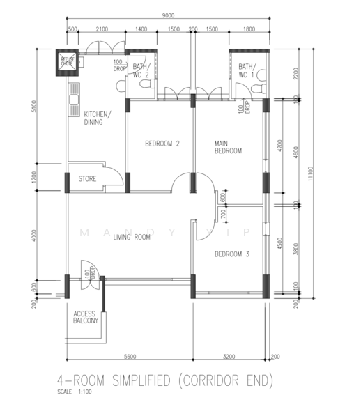 324 Woodlands Street 32, 324 Woodlands Street 32, 3 Bedrooms, 904 sqft, HDB Flat For Rent, by Mandy Yip, 25252643 - PropertyGuru.com.sg