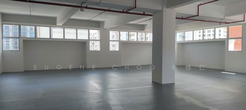 Fitted aircon & epoxy flooring. 5mins walk MRT. Include aircon service., Prosper House. 101 Lor 23 Geylang, Eunos / Geylang / Paya Lebar, 2,405 sqft, Light Industrial (B1) For Rent, by Eugene Choo 朱修仁, 25253995 - CommercialGuru.com.sg