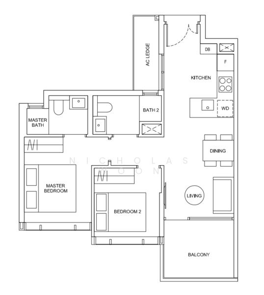 Hyll on Holland, 89 Holland Road, 2 Bedrooms, 657 sqft, Condominium For Rent, by Nicholas Woon, 25254494 - PropertyGuru.com.sg
