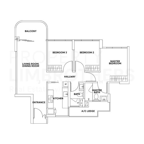 Riversound Residence, 3 Sengkang East Avenue, 3 Bedrooms, 904 sqft, Condominium For Rent, by Joan Loh, 25254541 - PropertyGuru.com.sg