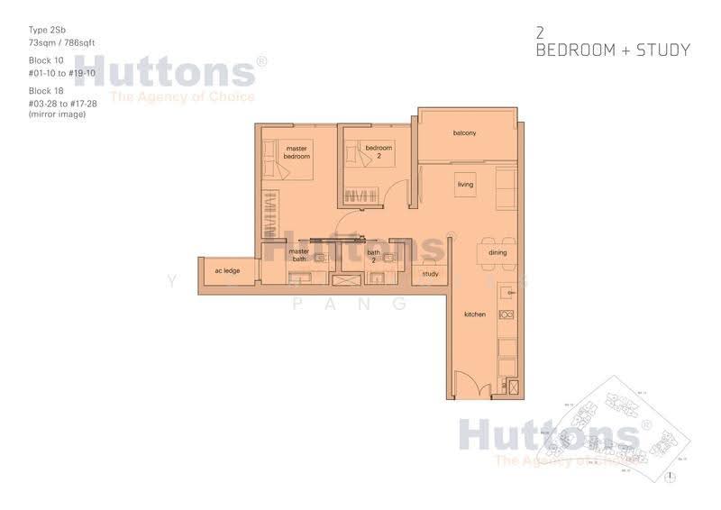 The Panorama, 18 Ang Mo Kio Ave 2, 2 Bedrooms, 786 sqft, Condominium For Rent, by Y C Nicholas Pang, 25255053 - PropertyGuru.com.sg
