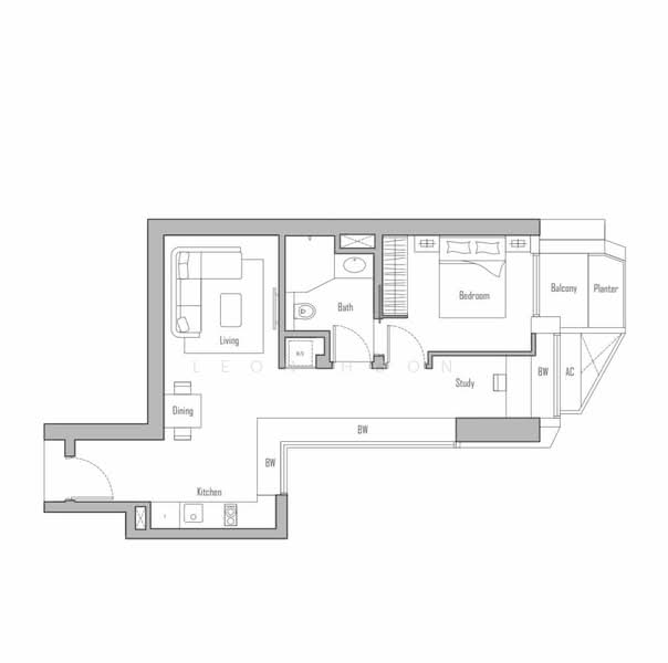 V on Shenton, 5 Shenton Way, 1 Bedroom, 743 sqft, Condominium For Rent, by Leon Hoon, 25255926 - PropertyGuru.com.sg