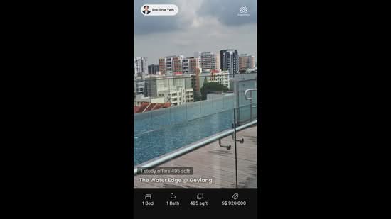 The Water Edge @ Geylang, 8 Lorong 38 Geylang, 1 Bedroom, 495 sqft, Condominium For Sale, by Pauline Yeh, 25257159 - PropertyGuru.com.sg