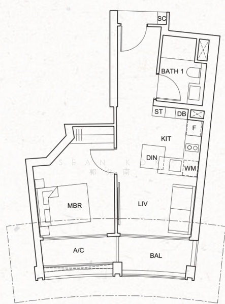 One Pearl Bank, 1 Pearl Bank, Alexandra / Commonwealth, 1 Bedroom, 527 sqft, Condominium For Rent, by Sean Kok 郭兆南, 25259781 - PropertyGuru.com.sg