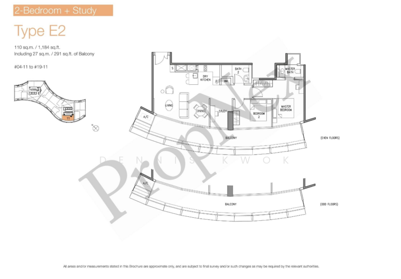 DUO Residences, 1 Fraser Street, 2 Bedrooms, 1,184 sqft, Apartment For Rent, by Dennis Kwok, 25264818 - PropertyGuru.com.sg