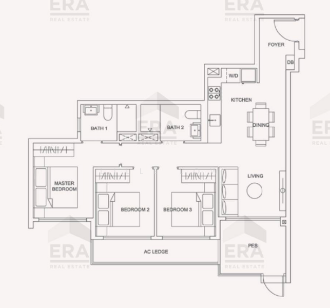 Urban Treasures, 205 Jalan Eunos, 4 Bedrooms, 1,001 sqft, Condominium For Rent, by Lille Low, 25268206 - PropertyGuru.com.sg