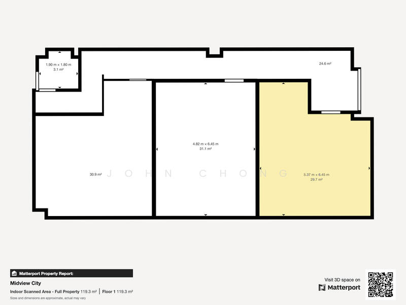 Midview City, 28 Sin Ming Lane, 320 sqft, Light Industrial (B1) For Rent, by John Chong, 25273102 - CommercialGuru.com.sg