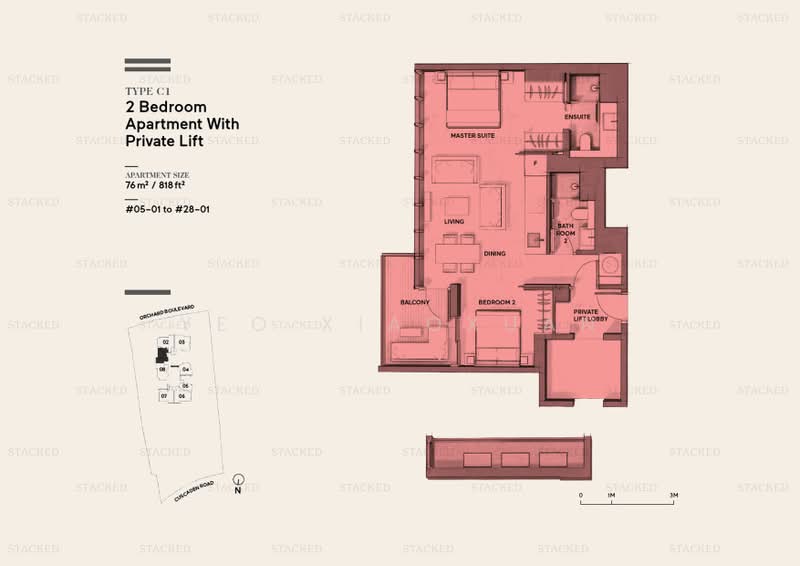 Cuscaden Reserve, 8 Cuscaden Road, 2 Bedrooms, 818 sqft, Condominium For Rent, by Yeo XiaoXuan, 25274505 - PropertyGuru.com.sg