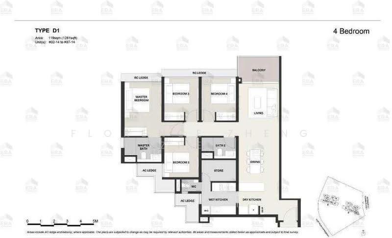 Clavon, 8 Clementi Avenue 1, Buona Vista / West Coast / Clementi New Town, 4 Bedrooms, 1,281 sqft, Condominium For Rent, by Florence Zheng Zhen, 25275277 - PropertyGuru.com.sg