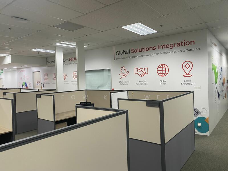 Fitted IT technology office @ 70 pax next to mrt station with gym, cafes, supermarket & foodcourt, Lor chuan, 7,500 sqft, Light Industrial (B1) For Rent, by Leow Kok Wee, 25277018 - CommercialGuru.com.sg
