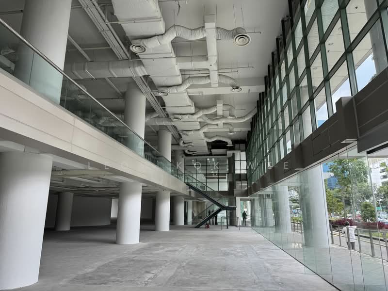 Ground floor 11m high warehouse / showroom office with full glass panels, Toh guan, 12,000 sqft, Business / Science Park For Rent, by Leow Kok Wee, 25278807 - CommercialGuru.com.sg