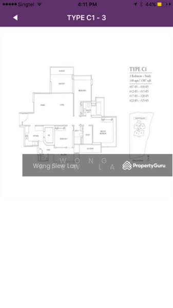 Rochelle At Newton, 188 Keng Lee Road, 3 Bedrooms, 1,506 sqft, Condominium For Rent, by Wong Siew Lan, 25279228 - PropertyGuru.com.sg