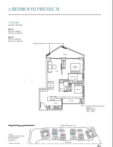 The Reef at King's Dock, 16 Harbourfront Avenue, 2 Bedrooms, 883 sqft, Condominium For Rent, by Ee Lin Ong, 25279595 - PropertyGuru.com.sg