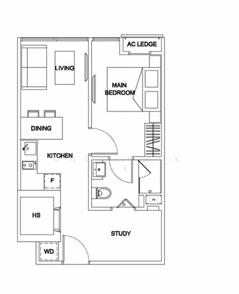The Promenade @ Pelikat, 183 Jalan Pelikat, 1 Bedroom, 452 sqft, Condominium For Rent, by Chew Hock Ngee, 25279691 - PropertyGuru.com.sg