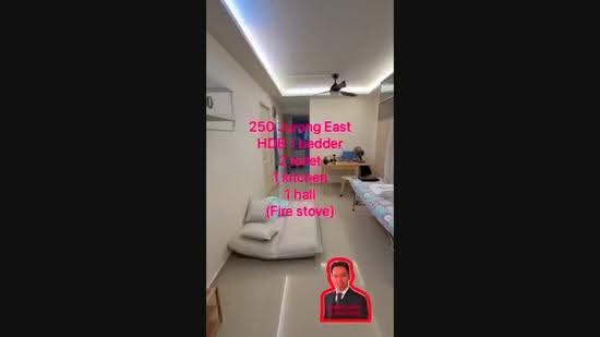 250 Jurong East Street 24, 250 Jurong East Street 24, Boon Lay / Jurong / Tuas, 1 Bedroom, 550 sqft, HDB Flat For Rent, by Hugo Sim, 25280526 - PropertyGuru.com.sg