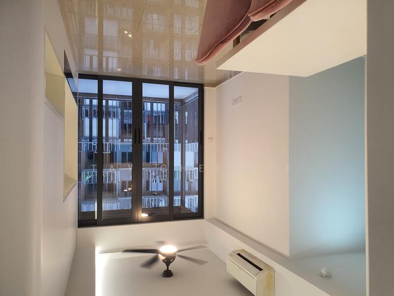 Living room with ceiling fan
