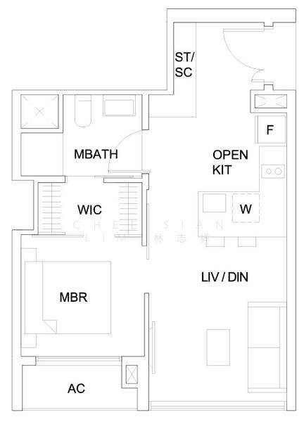 Sky Vue, 3 Bishan Street 15, Ang Mo Kio / Bishan / Thomson, 1 Bedroom, 495 sqft, Condominium For Rent, by Chee Sian Lim 林志祥, 25284786 - PropertyGuru.com.sg