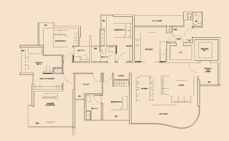 The Meyerise, 93 Meyer Road, 4 Bedrooms, 2,056 sqft, Condominium For Rent, by Jollene Leow, 25286065 - PropertyGuru.com.sg