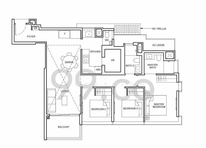 Forett at Bukit Timah, 34 Toh Tuck Road, 3 Bedrooms, 1,087 sqft, Condominium For Rent, by Vernus Lou, 25289242 - PropertyGuru.com.sg