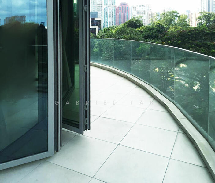 Bright Balcony Greenery Views 