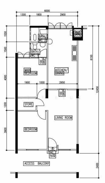 149 Silat Avenue, 149 Silat Avenue, 2 Bedrooms, 721 sqft, HDB Flat For Rent, by Jeff Eyun, 25304578 - PropertyGuru.com.sg