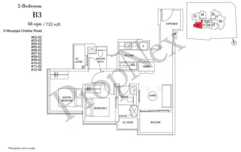 Myra, 9 Meyappa Chettiar Road, Macpherson / Potong Pasir, 2 Bedrooms, 732 sqft, Condominium For Rent, by Rick Yang, 25307739 - PropertyGuru.com.sg