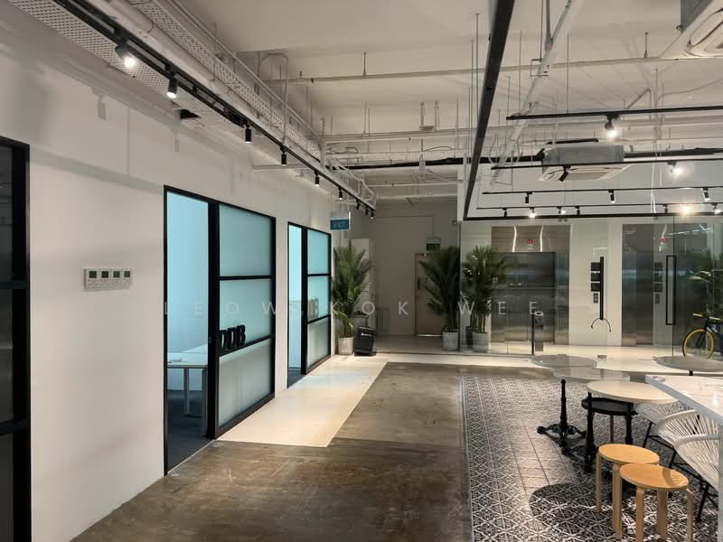 Fitted office with workstations / rooms / furniture auditorium opposite mrt, , 10,300 sqft, Light Industrial (B1) For Rent, by Leow Kok Wee, 25309224 - CommercialGuru.com.sg