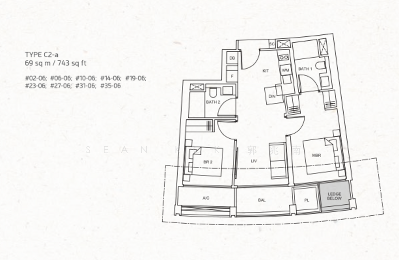 One Pearl Bank, 1 Pearl Bank, 2 Bedrooms, 743 sqft, Condominium For Rent, by Sean Kok 郭兆南, 25313234 - PropertyGuru.com.sg