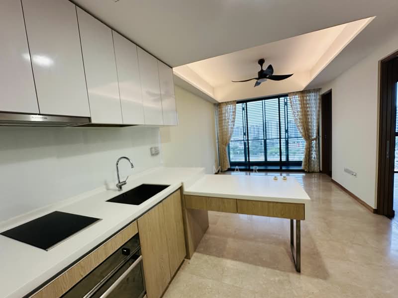 Watertown, 69 Punggol Central, 1 Bedroom, 527 sqft, Condominium For Rent, by D. Kumar, 25319259 - Kitchen & lounge - PropertyGuru.com.sg